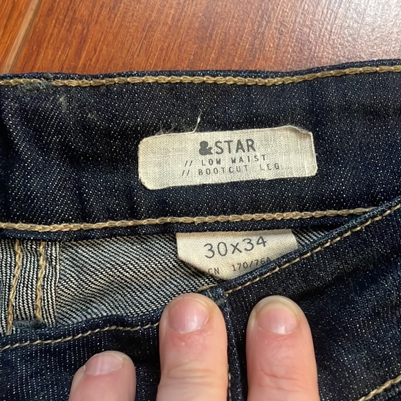 H&M Star Denim low waist boot cut jeans - Picture 3 of 6
